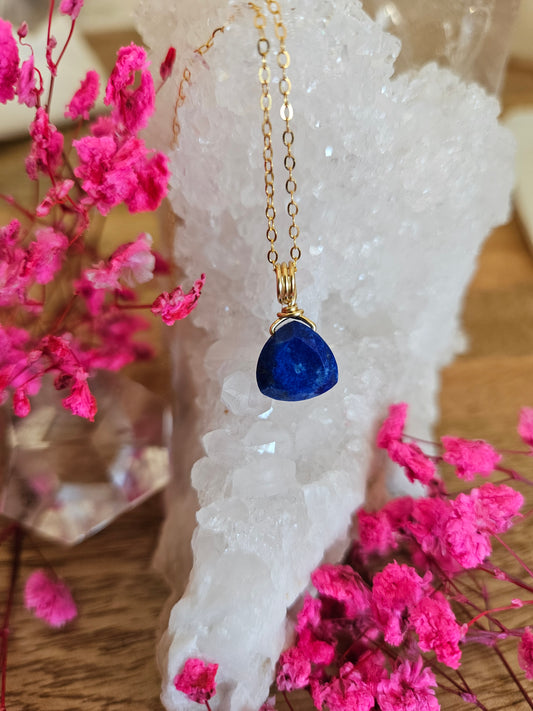 Lapislazuli , 925 Sterling Silber in 24 Karat gold plattiert